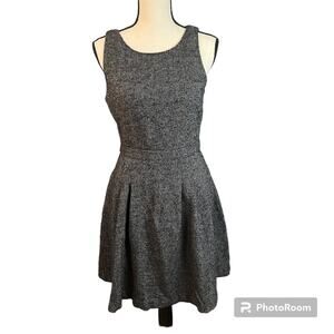 Banana Republic Wmns Career Gray Herrington Pockets Lined Wool Blend Dress Sz 4